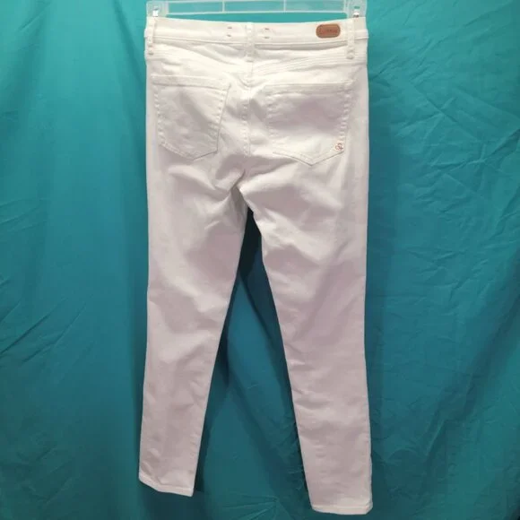 Dittos Womens White Skinny Mid Rise Jeans Size 25 - Picture 6 of 9